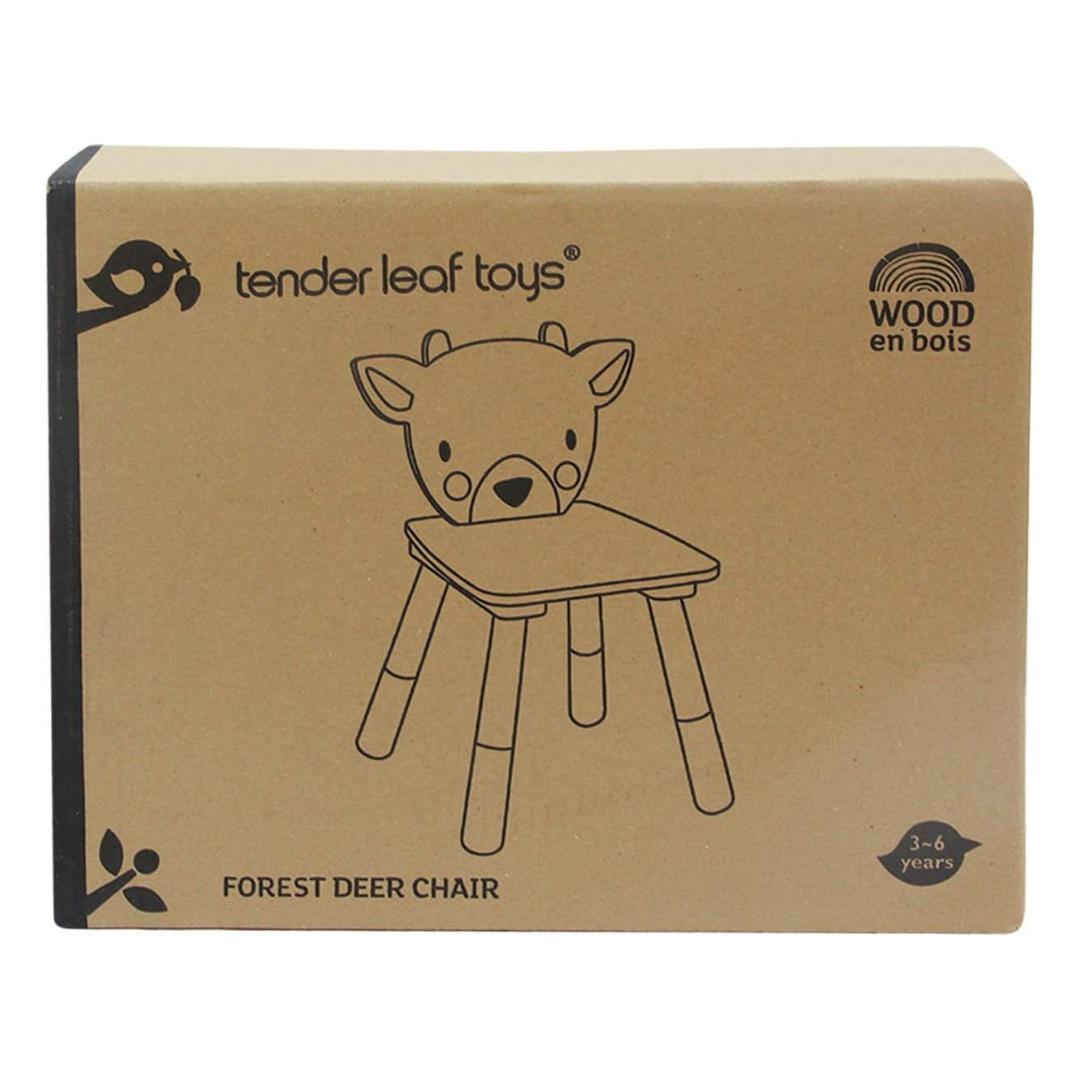 Tender Leaf Forest Deer Wooden Chair