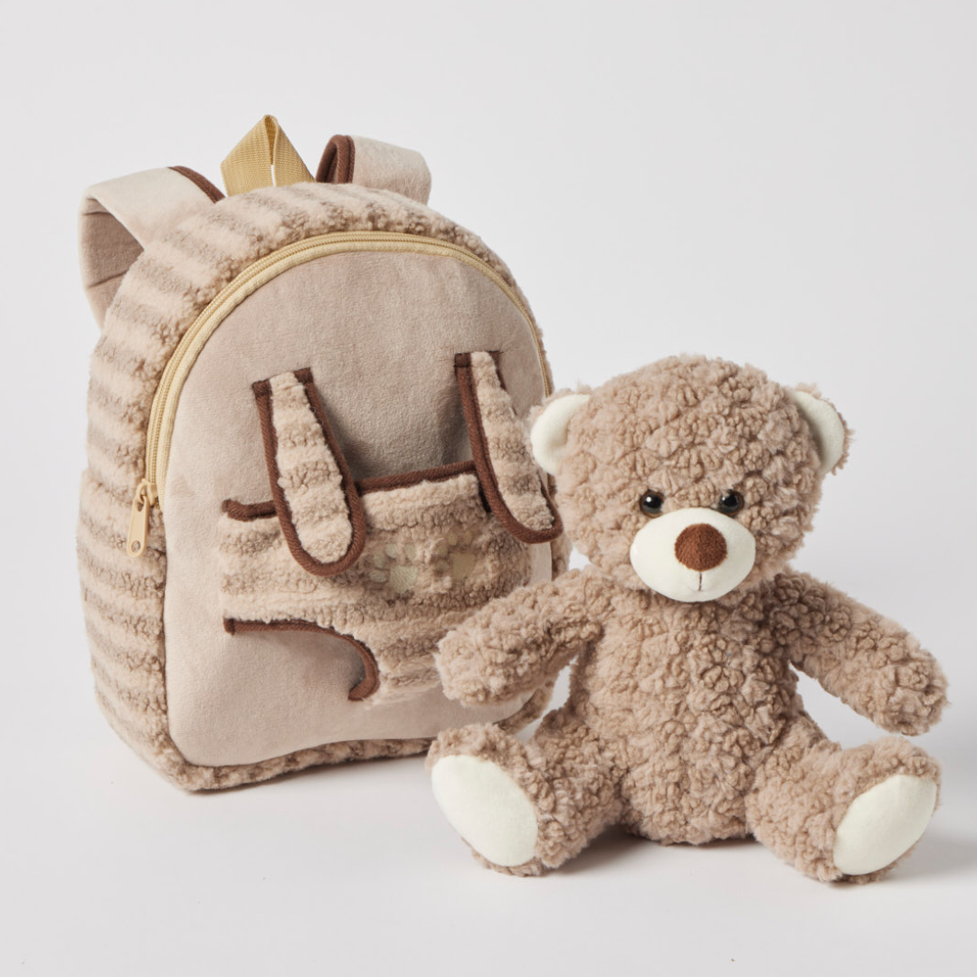 Jiggle & Giggle - Plush Bear Buddy Backpack