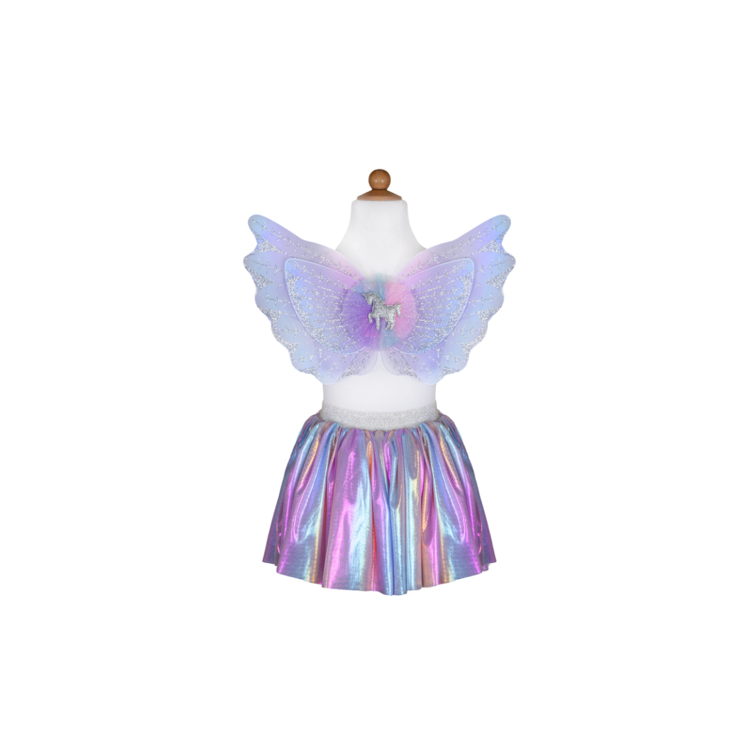 Great Pretenders - Pastel Magical Unicorn Skirt & Wings Dress Up