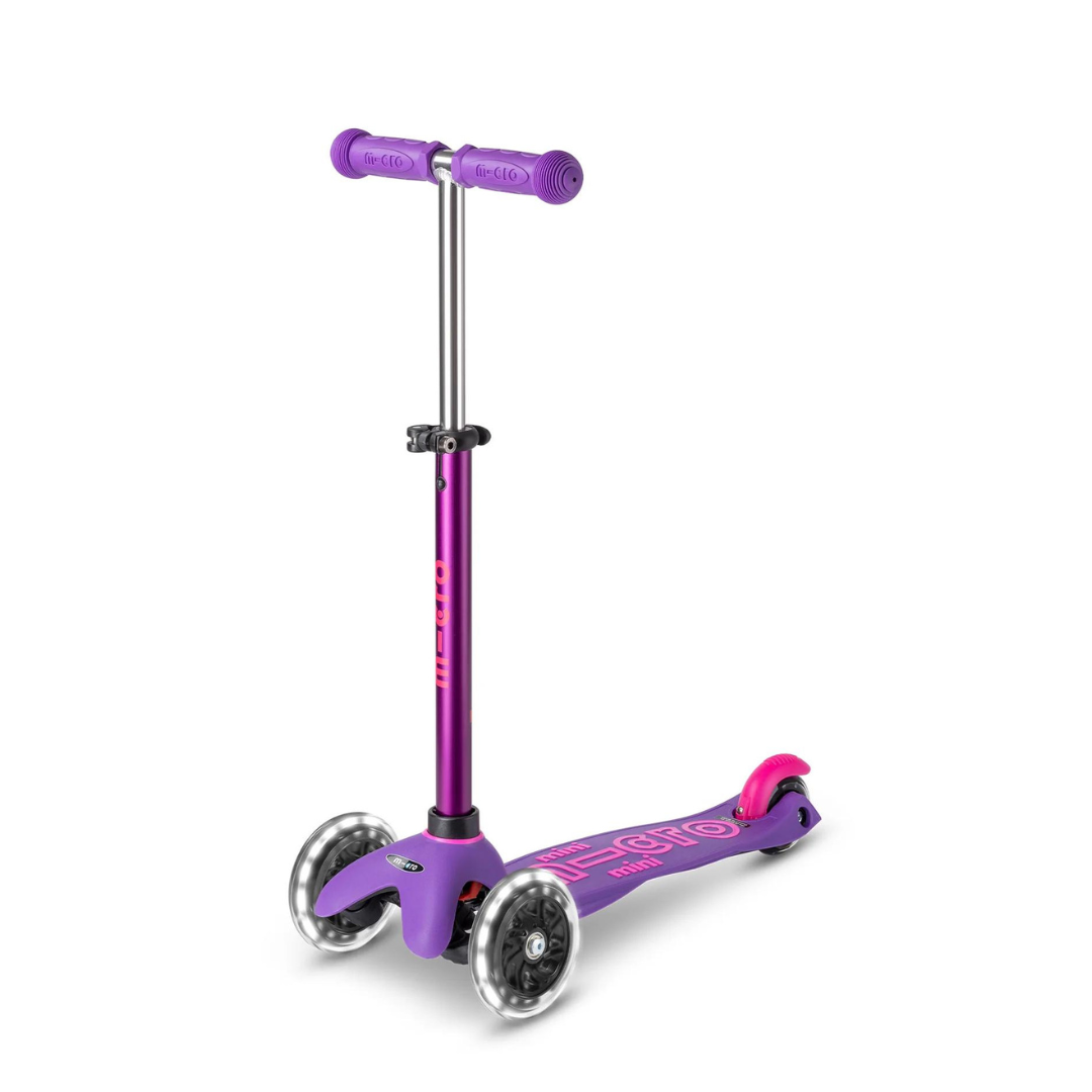 Micro Scooter Mini Deluxe LED Purple / Pink