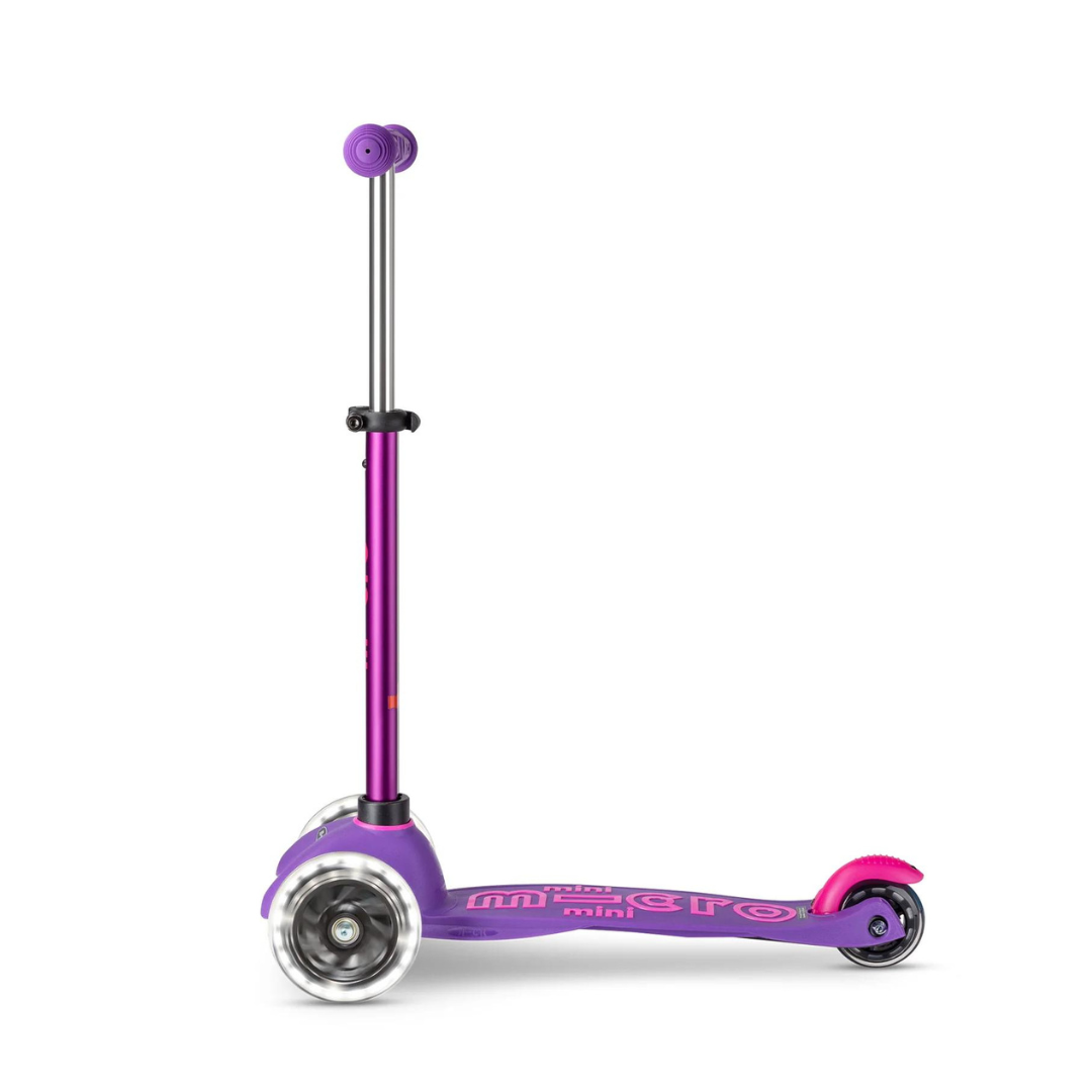 Micro Scooter Mini Deluxe LED Purple / Pink