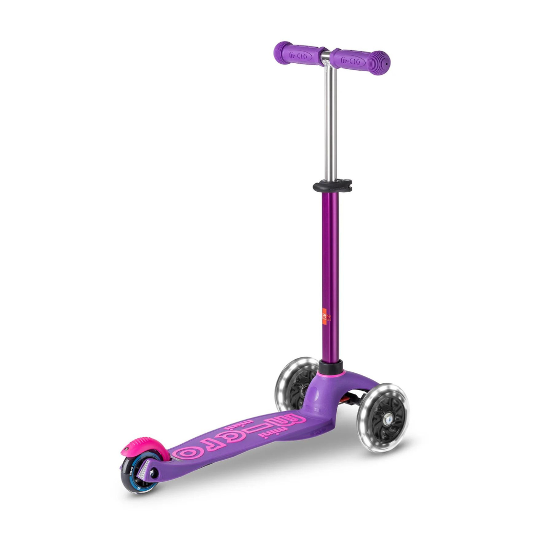 Micro Scooter Mini Deluxe LED Purple / Pink