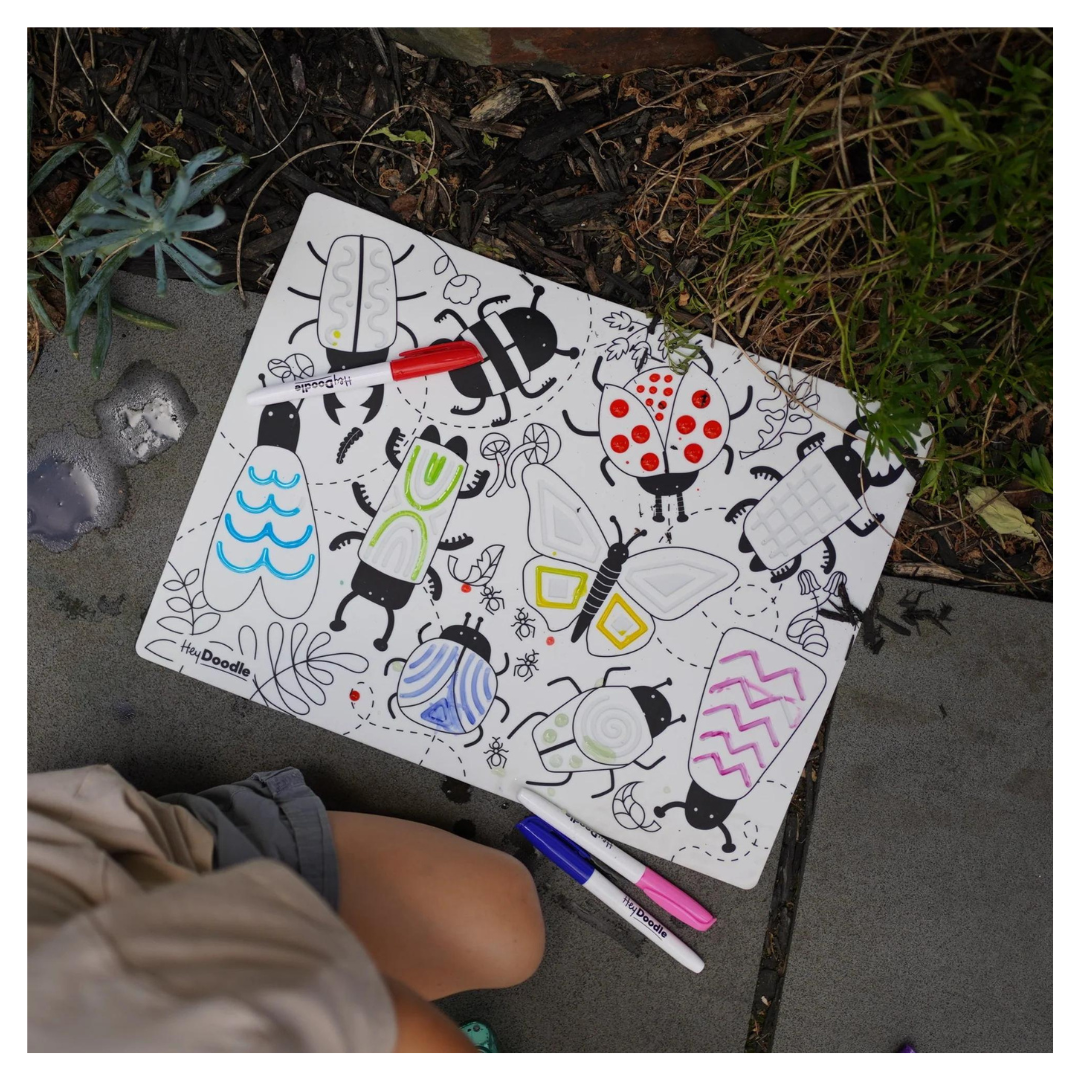 Hey Doodle Sensory Mat - Busy Bugs