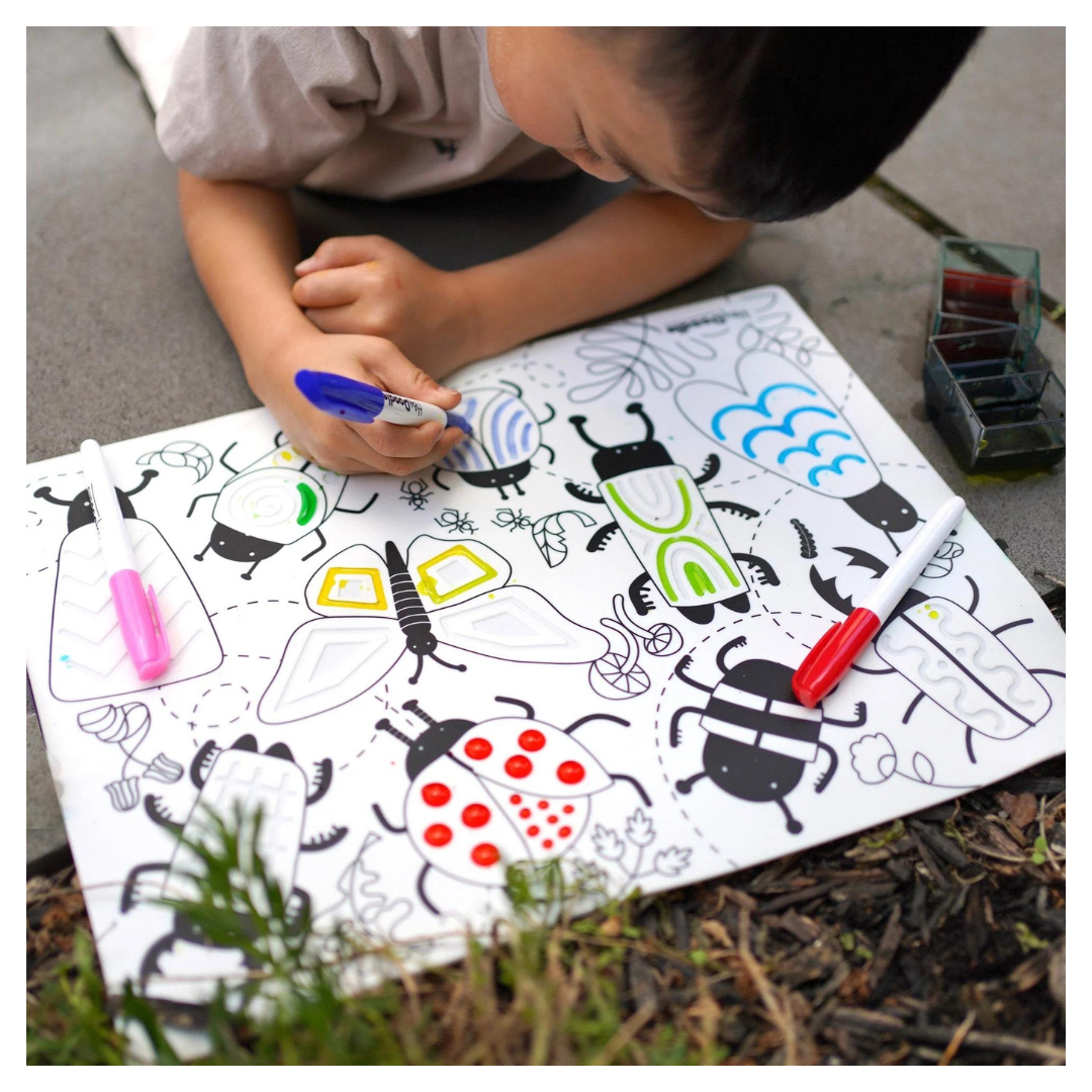 Hey Doodle Sensory Mat - Busy Bugs