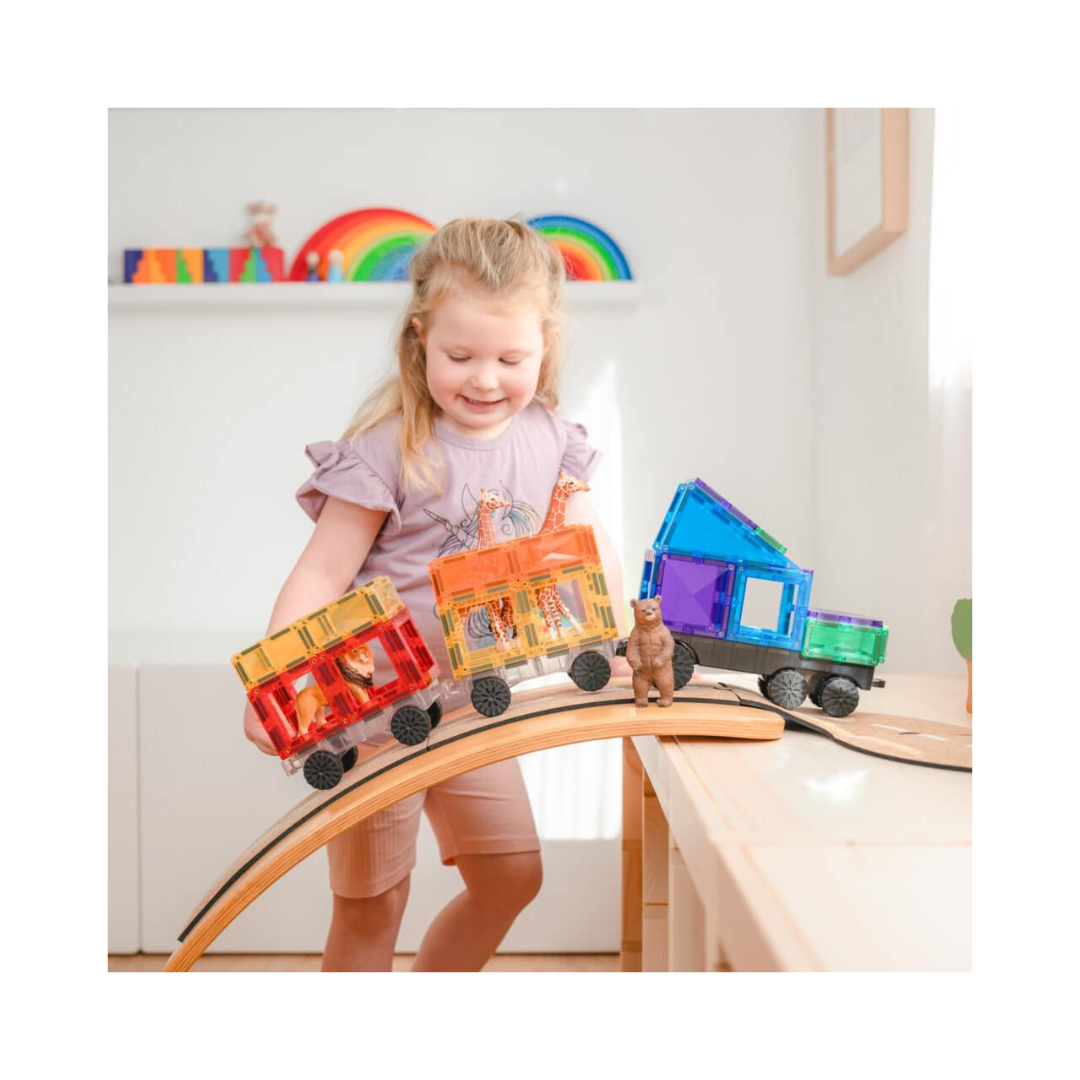 Connetix Tiles 50 Piece Rainbow Transport Pack