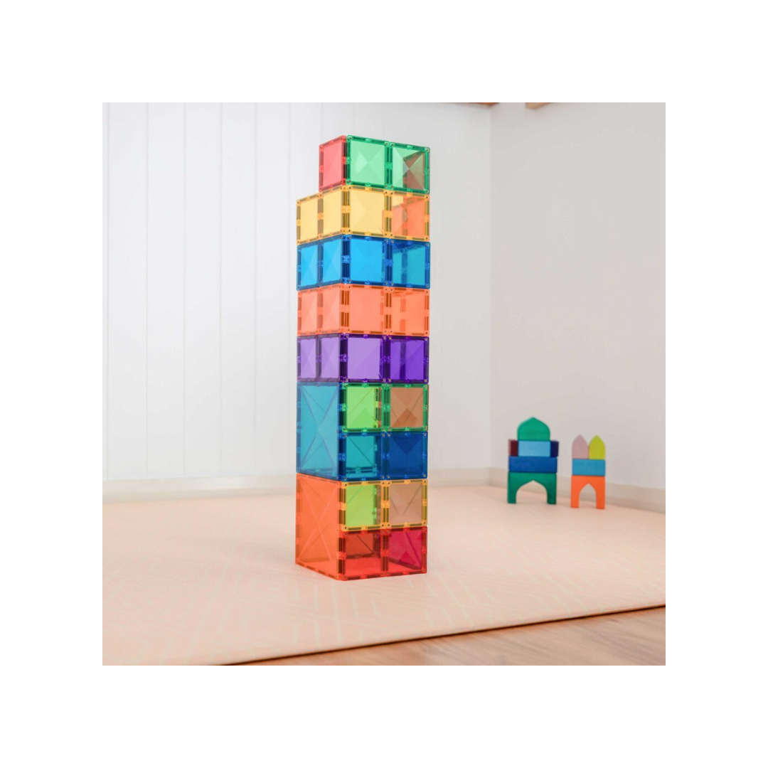 Connetix Tiles 42 Piece Rainbow Square Pack