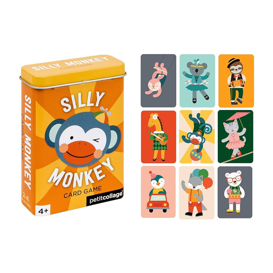 Petit Collage - Silly Monkey Card Game