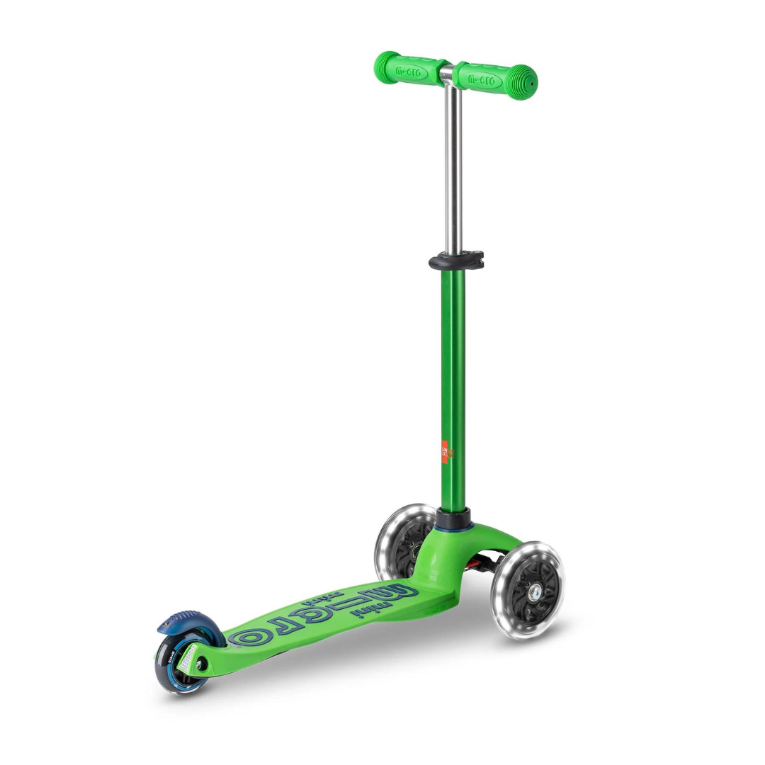 Micro Scooter Mini Deluxe LED Green/Blue