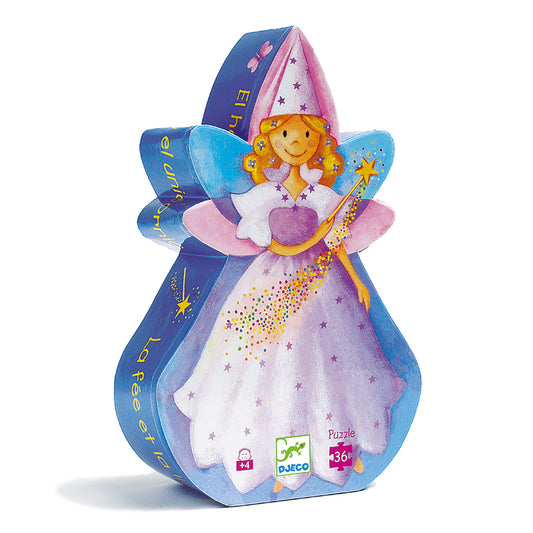 Djeco Fairy And Unicorn 36pc Silhouette Puzzle