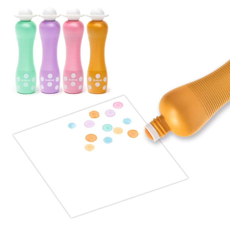 Djeco 4 Pearl Effect Foam Markers
