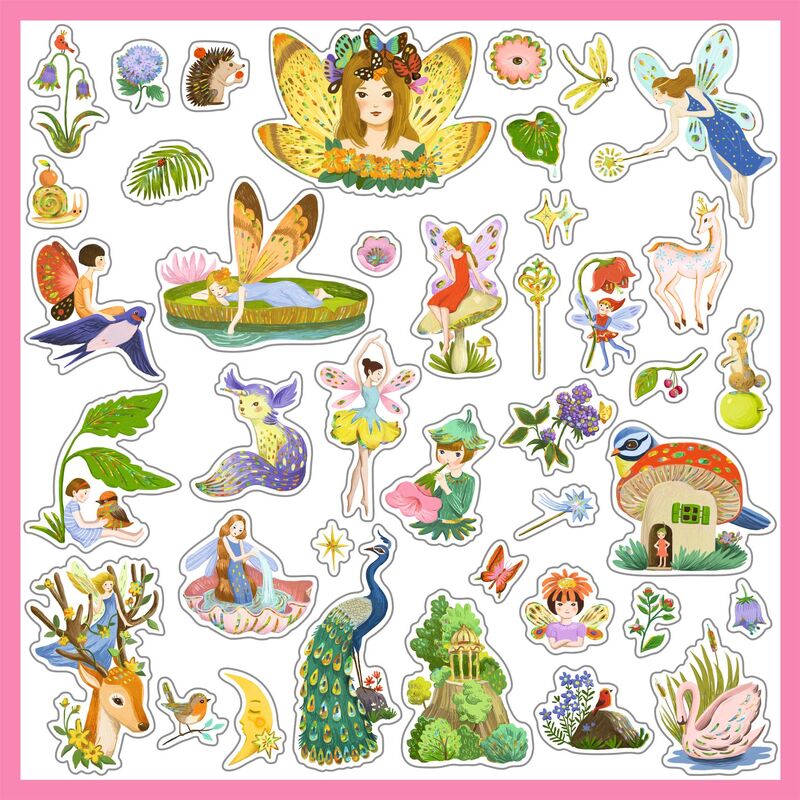 Djeco 160 Metallic Fantasy Stickers