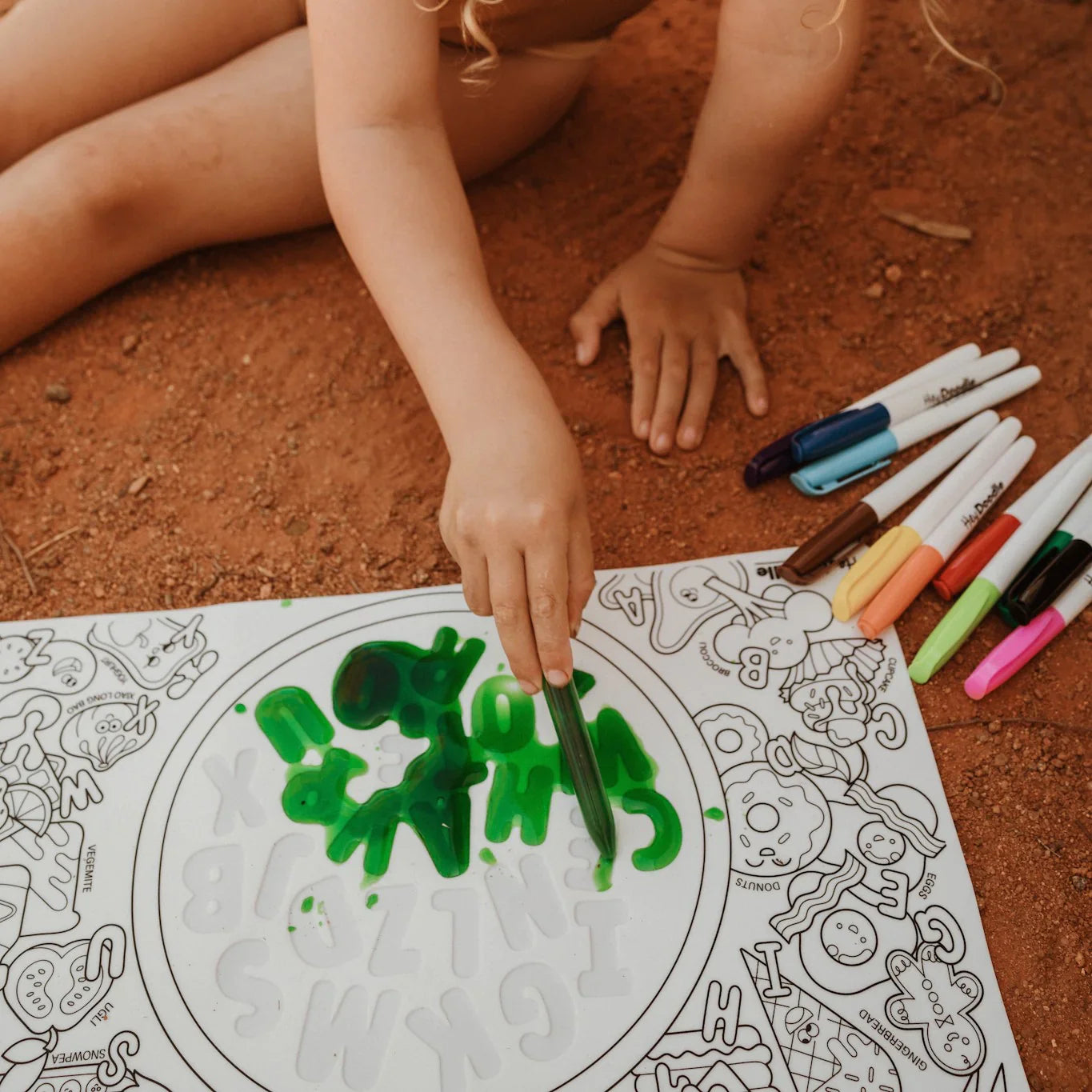 Hey Doodle Sensory Mat - Alphabet Soup