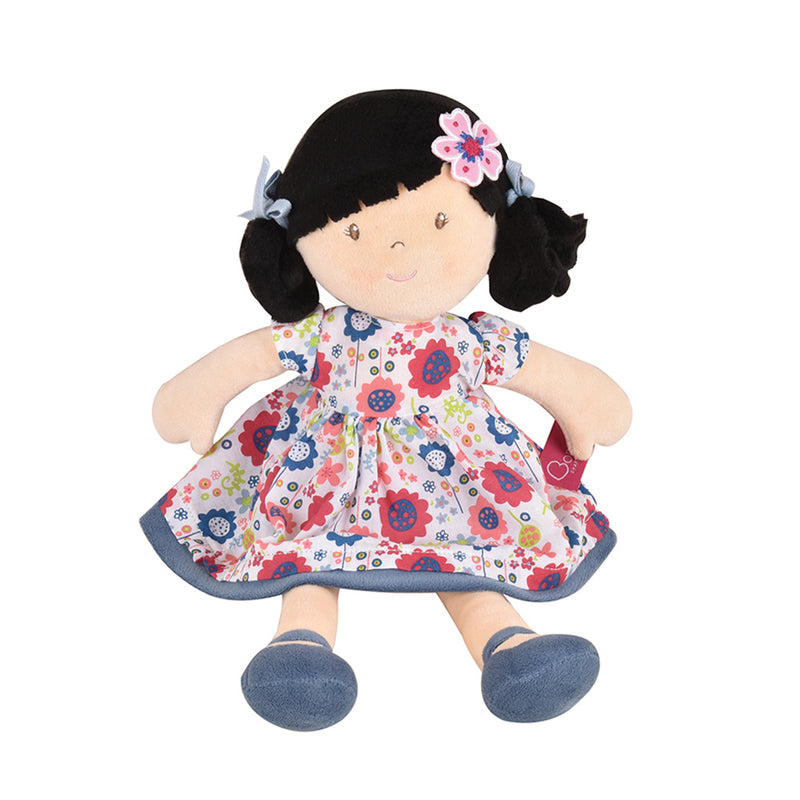 Bonikka Lilac Flower Kid Doll with Black Hair