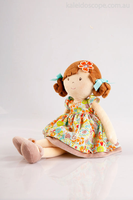 Bonikka Summer Flower Kid Doll with Brunette Hair