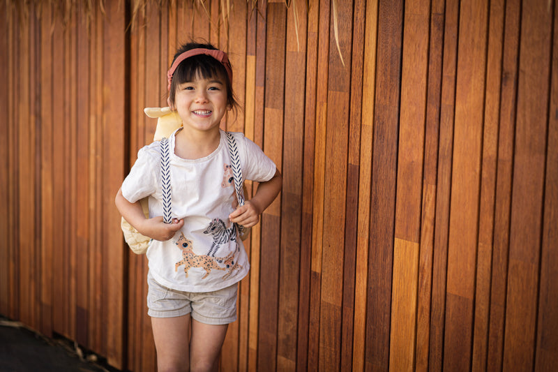 Giraffe Safari Animal Organic Backpack