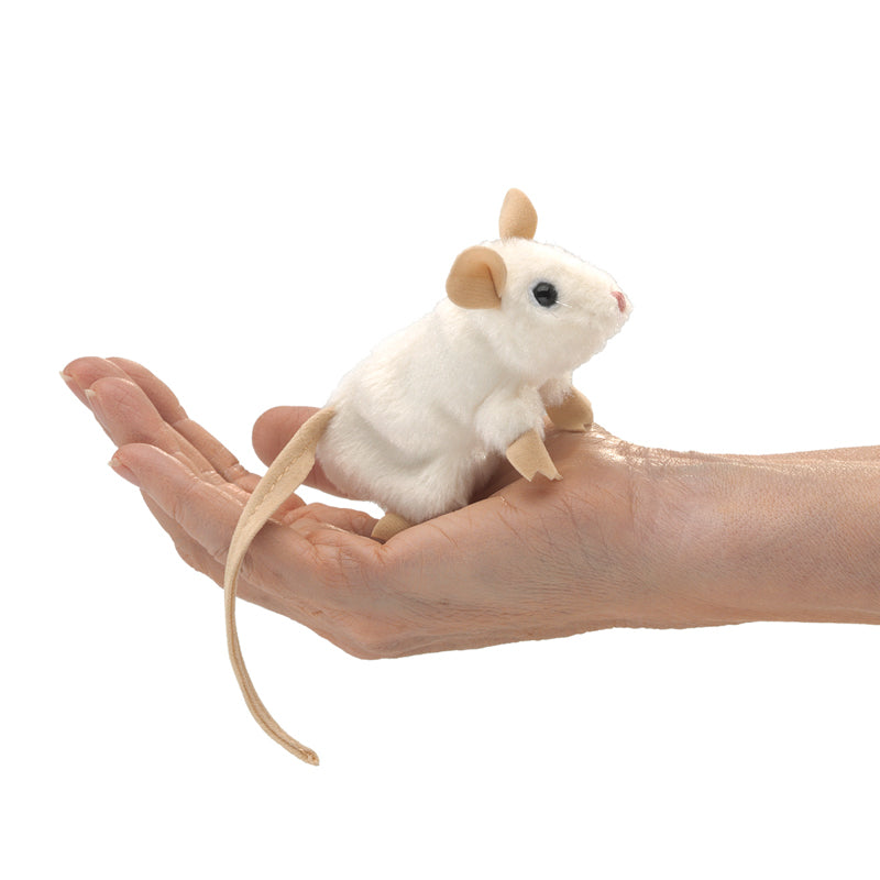 Folkmanis Finger Puppet White Mouse