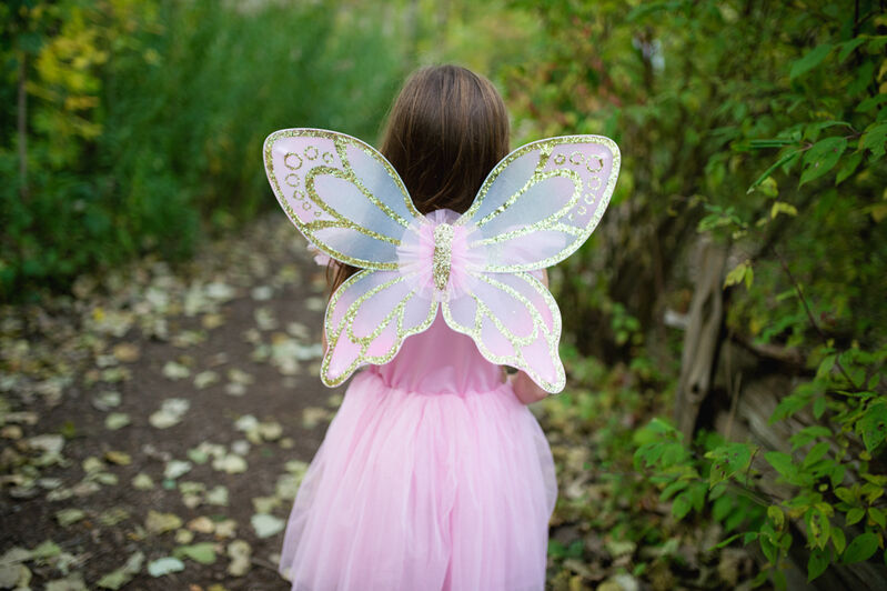 Great Pretenders - Gold Sequins Butterfly Dress & Wings