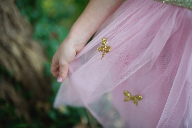 Great Pretenders - Gold Sequins Butterfly Dress & Wings