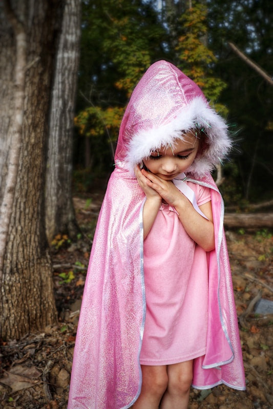 Great Pretenders - Pink Glitter Princess Cape Dress Up