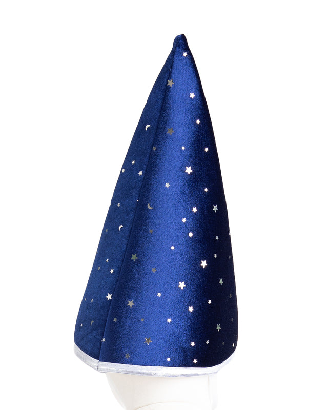 Great Pretenders - Blue and Silver Sparkle Wizard Cape and Hat Dress Up