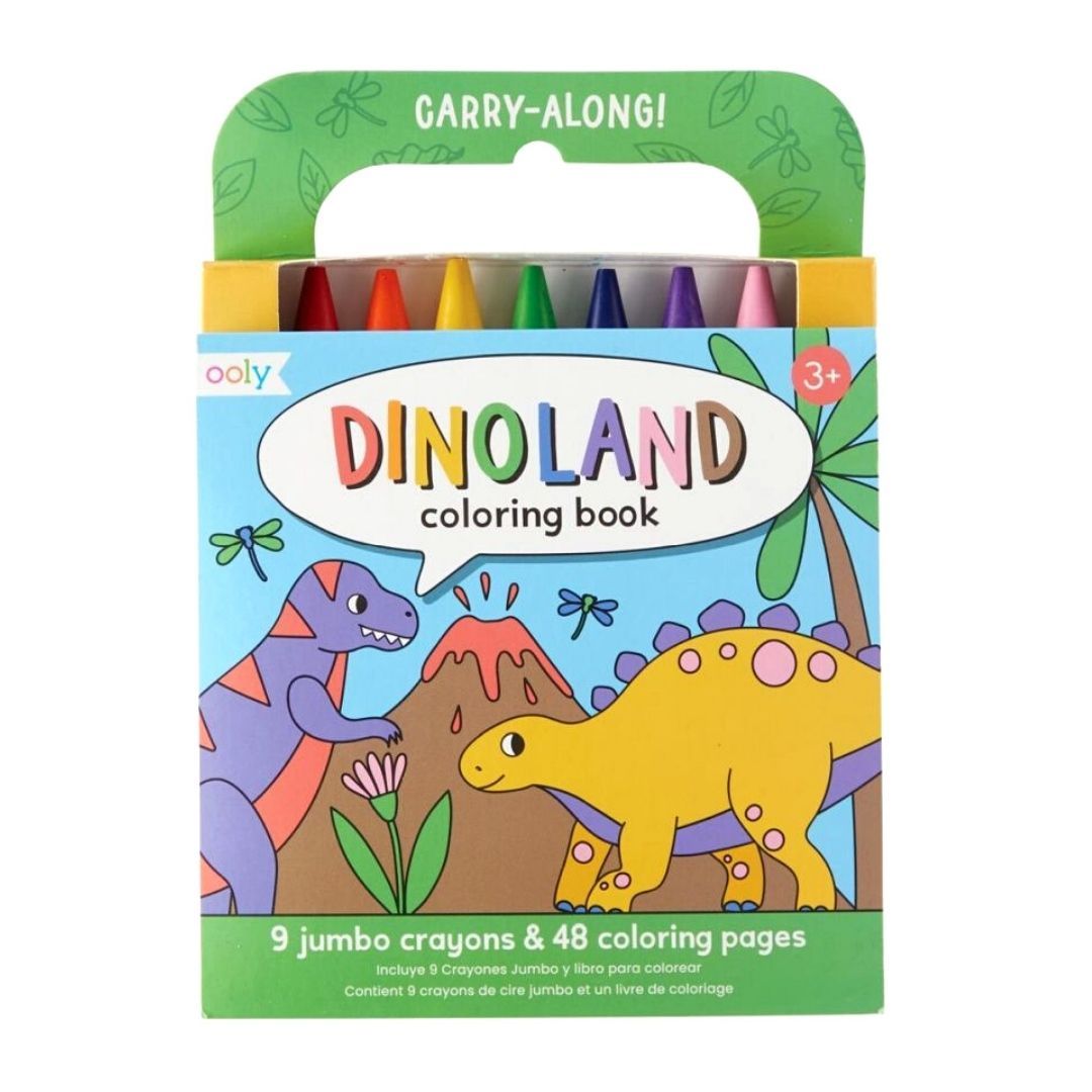 Ooly Carry Along - Dinoland Colouring Book