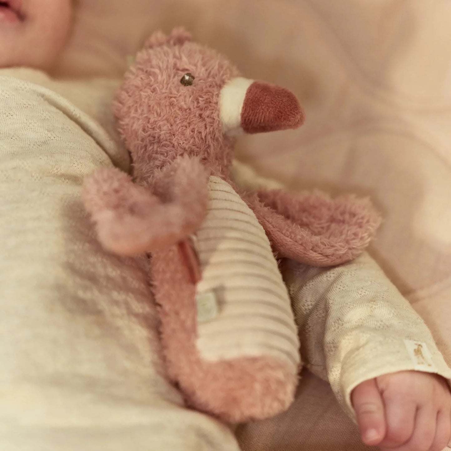 Little Dutch - Safari Friends | Squeaker with Rattle Flamingo