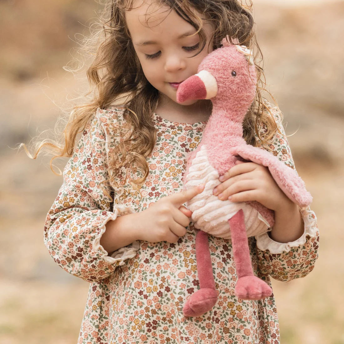 Little Dutch - Safari Friends | Cuddle Flamingo (35cm)