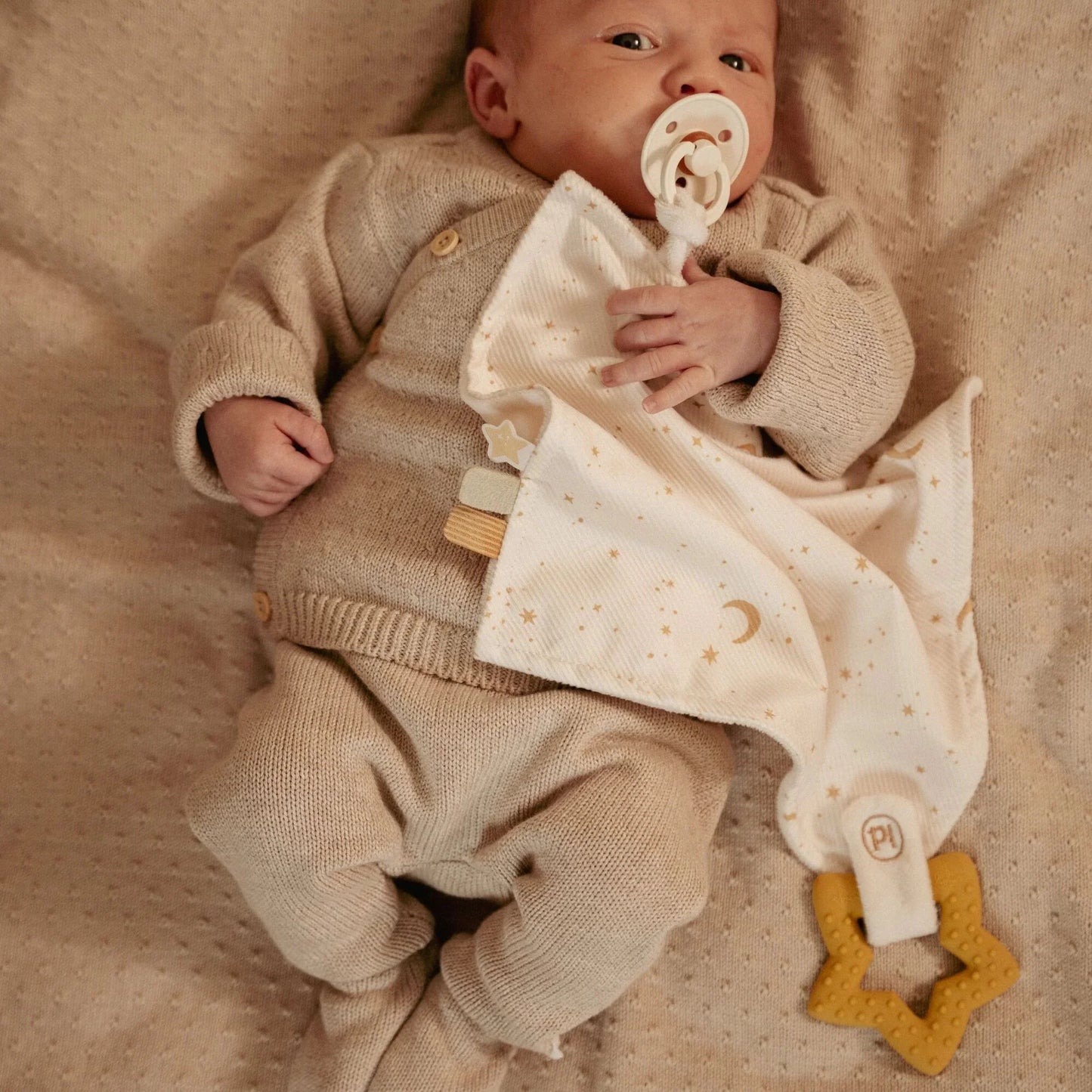 Little Dutch - Cuddle Cloth - Baby Goose With Teething Ring