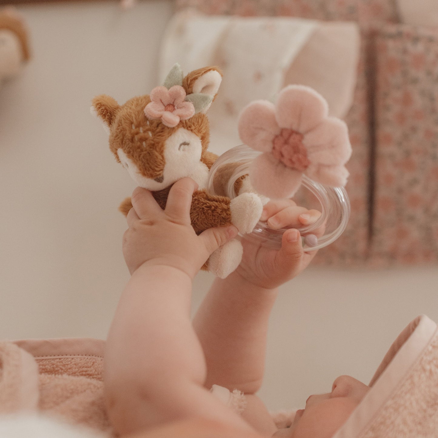 Little Dutch - Fairy Garden | Soft Rattle Ring Deer