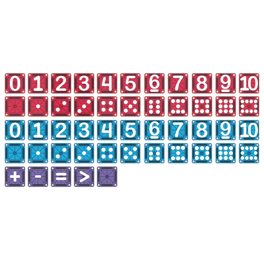 Magna-Tiles - MicroMAGS - Learn Numbers