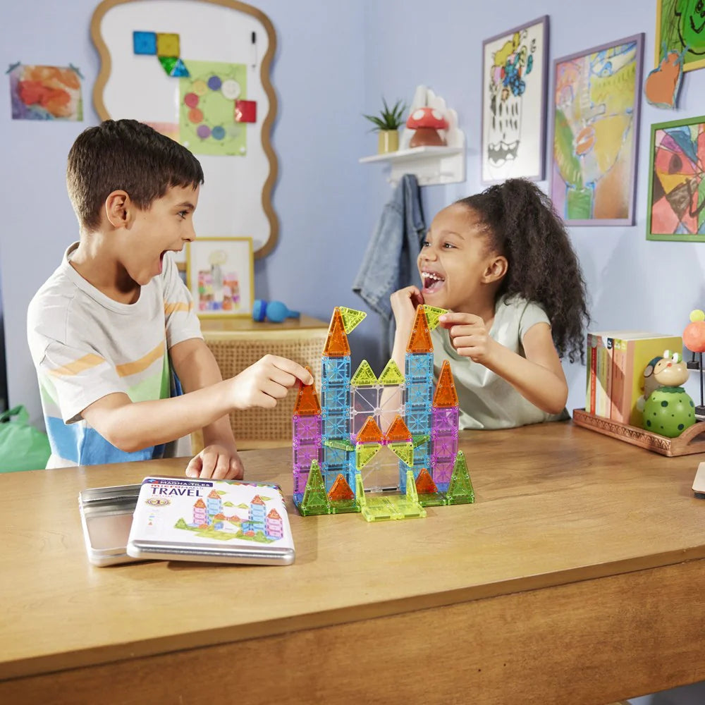 Magna-Tiles microMAGS Travel Set Deluxe - 55 Piece Set