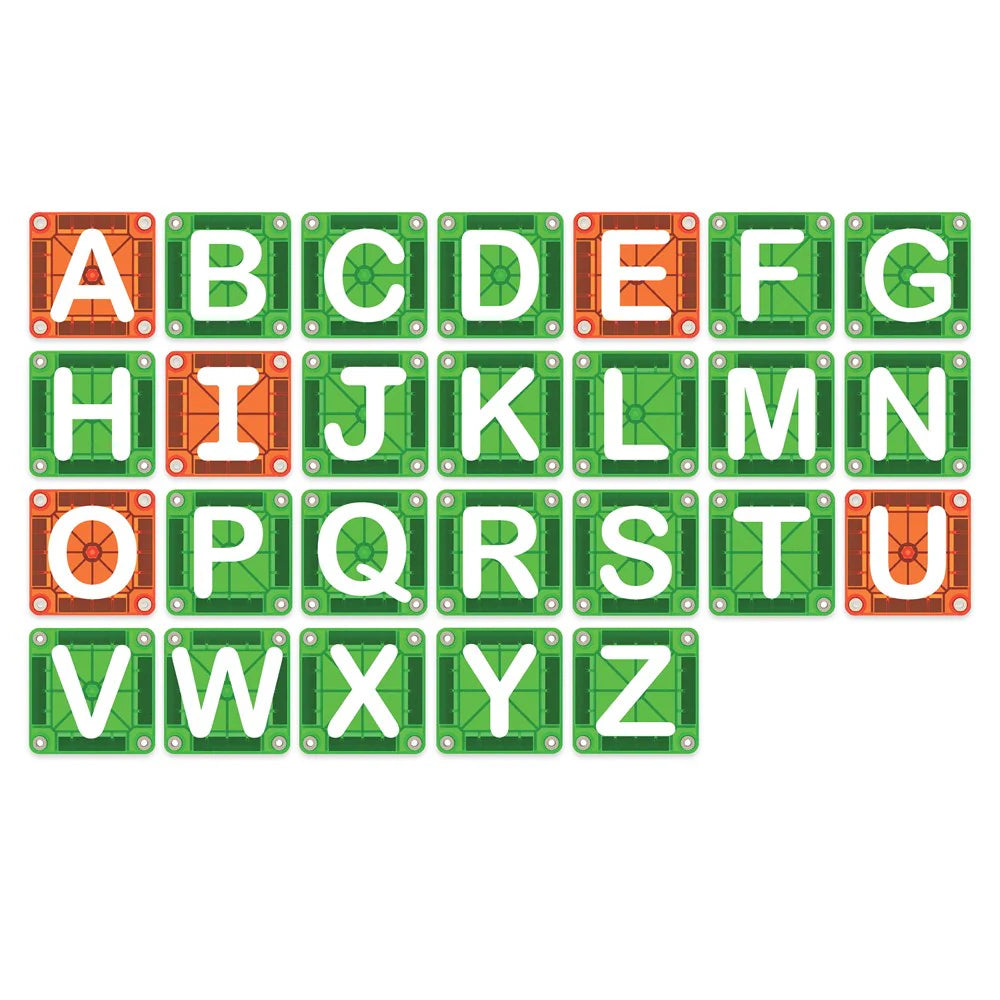 Magna-Tiles - MicroMAGS - Learn Letters