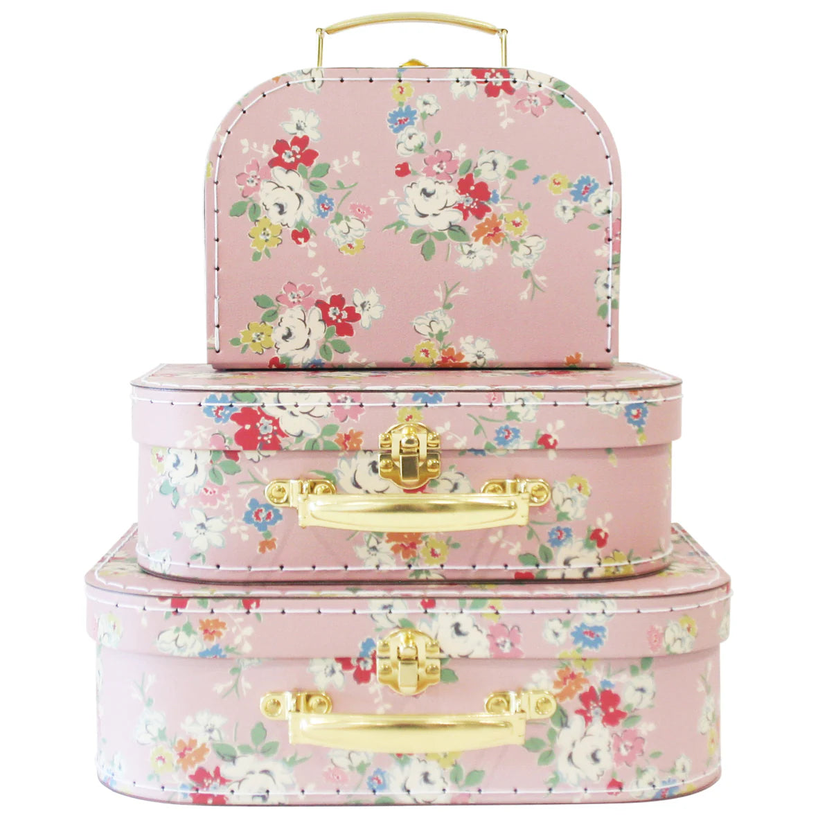 Alimrose Kids Carry Case 3pc Set - Vintage Rose