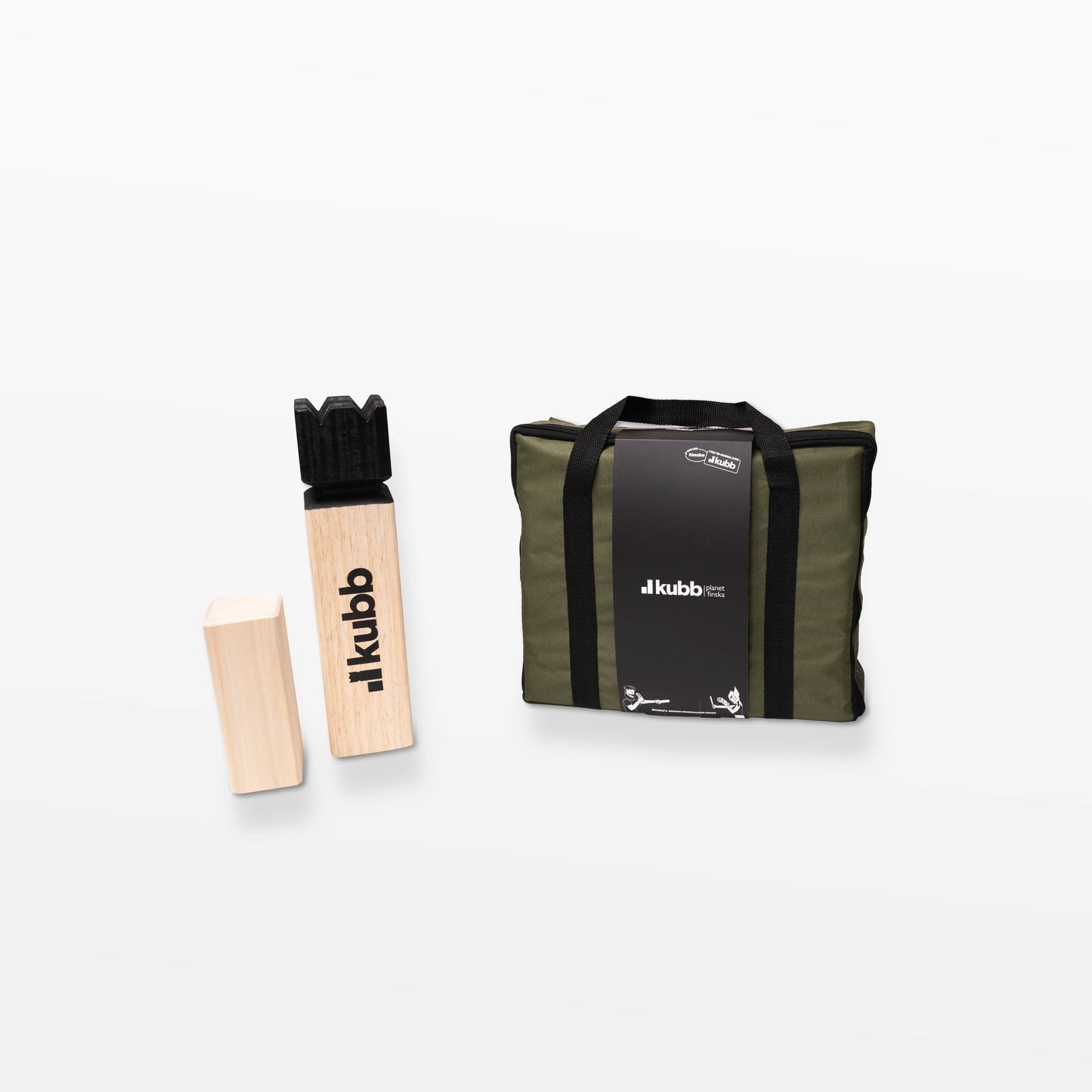 Planet Finska: Kubb Original - Viking Chess in Travel Bag