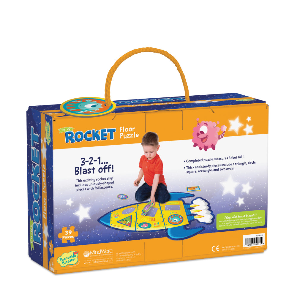 Peaceable Kingdom Puzzle Floor Rocket 40pc