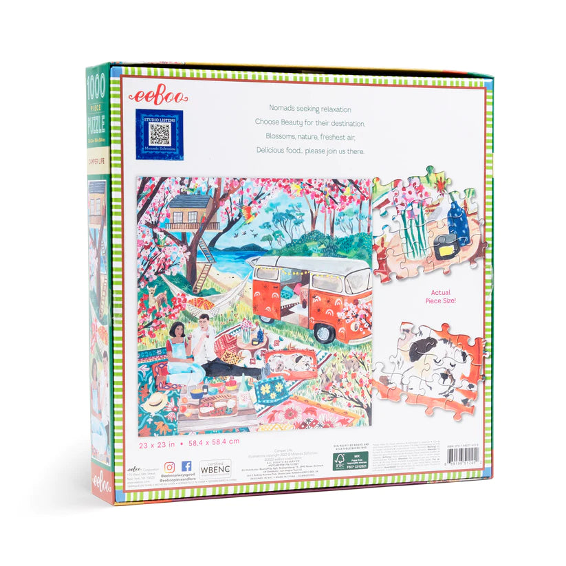 Eeboo Camper Life 1000 Piece Puzzle