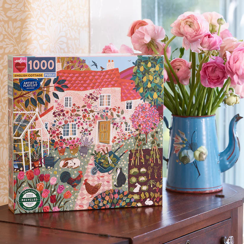 Eeboo English Cottage 1000 Piece Puzzle