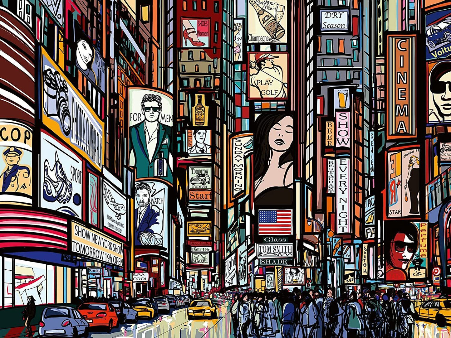 Ravensburger Puzzle Colourful New York 1000pc