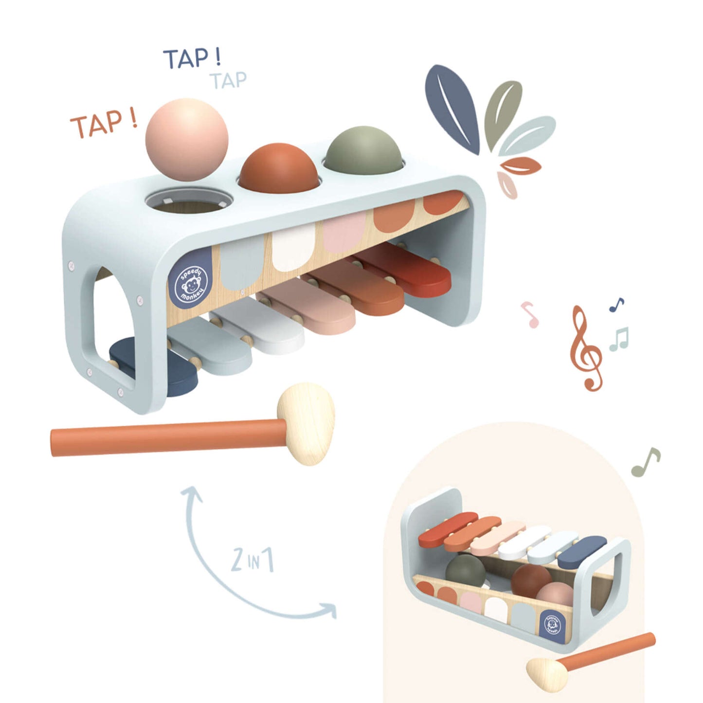 Speedy Monkey - Xylo Bench - Tap Tap Xylophone