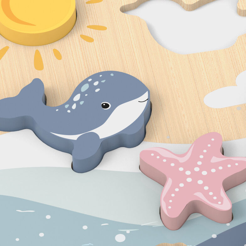 Speedy Monkey - Ocean Chunky Puzzle