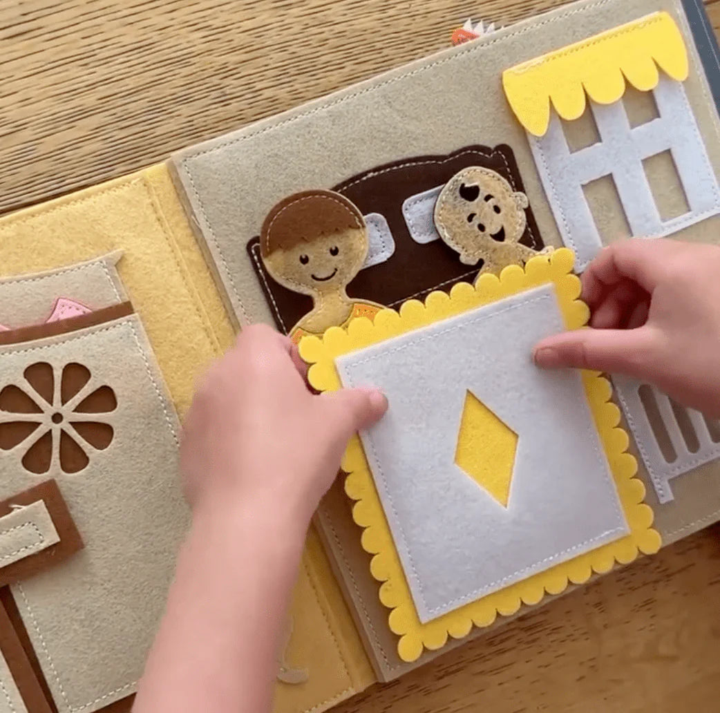 SmartyPals - Sweet Home Felt Busy Book | Screen-Free Educational Activity Book for Kids