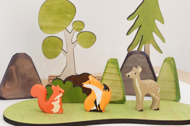 Tender Leaf Fallow Deer Wooden Animal