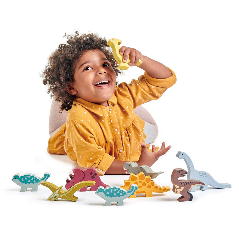 Tender Leaf Triceratops Wooden Dinosaur