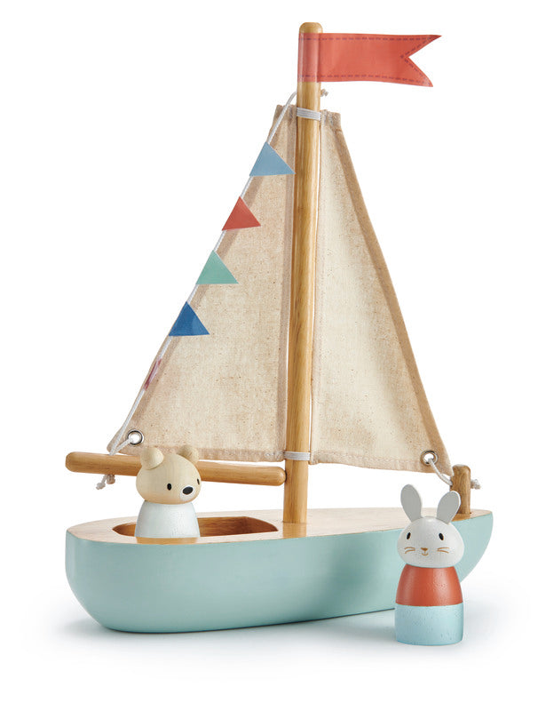 Tender Leaf Sailaway Boat Wooden