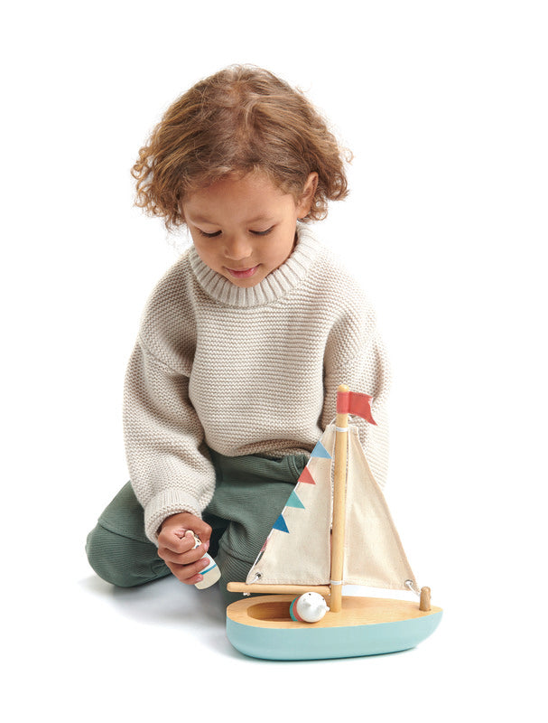 Tender Leaf Sailaway Boat Wooden