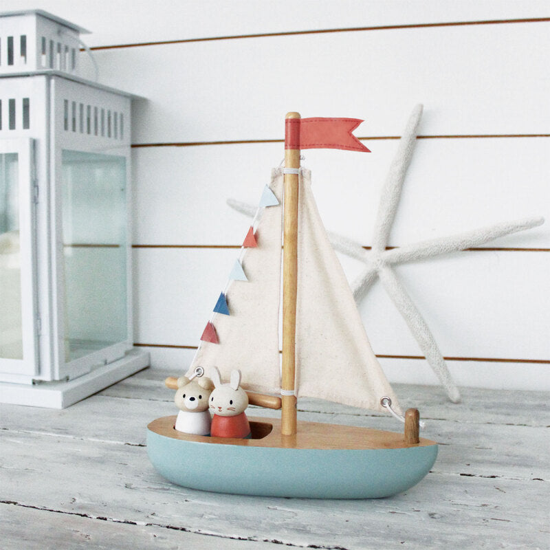 Tender Leaf Sailaway Boat Wooden