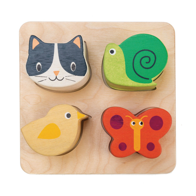 Tender Leaf Touch Animal Sensory Tray