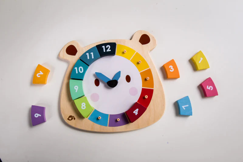 Tender Leaf Bear Colours Clock