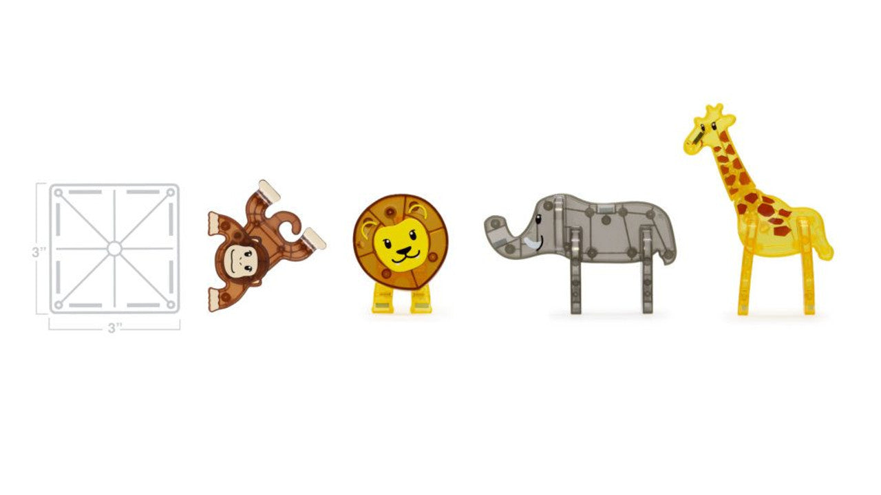 Magna-Tiles Safari Animals - 25 Piece Set
