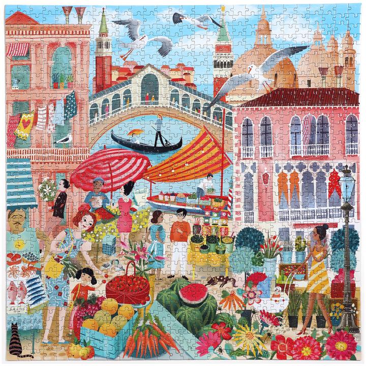 Eeboo Puzzle Venice Market 1000pc